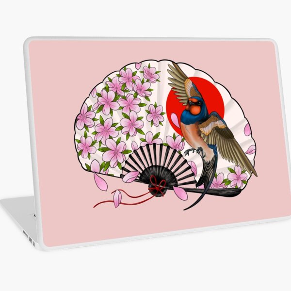 Spring season fan in Japan Laptop Skin