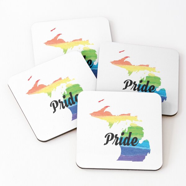Item preview, Gay Pride Flag Michigan LGBT Month Lesbian Bisexual designed and sold by Tee Kaboom!.
