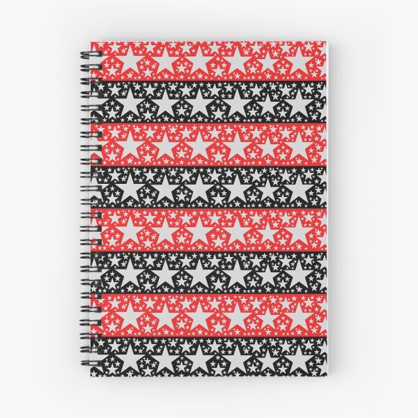 Item preview, Black Red Stars Pattern designed and sold by MarkTees.