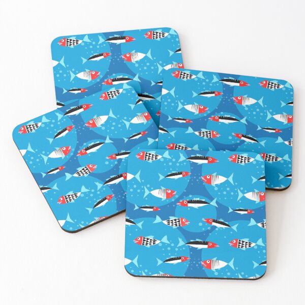 Item preview, Fish - illustration and pattern for children designed and sold by Pia Kolle.