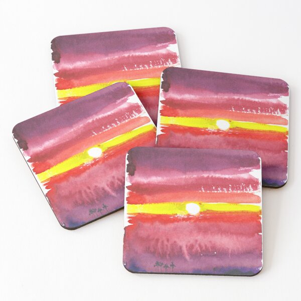 Item preview, Tropical Sunset Watercolor #5 designed and sold by BreonBliss.