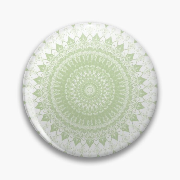 Item preview, Boho Pastel Green Mandala designed and sold by Kelly Dietrich Mandala & Fractal Art.