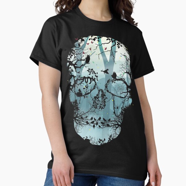 Vista previa del artículo con la obra «Cráneo del bosque oscuro», diseñado y vendido por Sitchko.