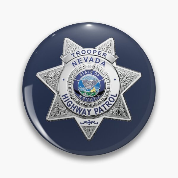Item preview, Nevada Highway Patrol - NHP Trooper Badge over Blue Velvet designed and sold by Serge Averbukh Art Studio.
