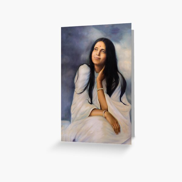 Item preview, Sri Anandamayi Ma In Divine Rapture. Yoga Studio & Meditation Space Art By Hearts For Love. designed and sold by heartsforlove.