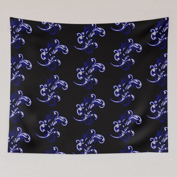 Item preview, cool music notes blue designed and sold by budi478.