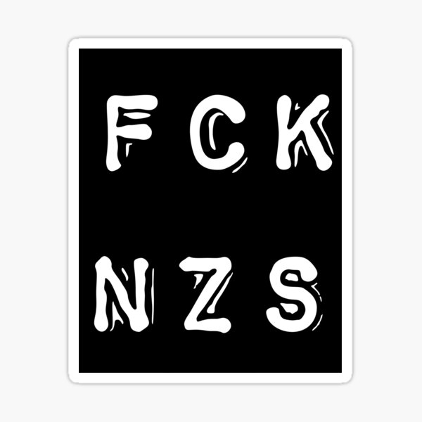 Vista previa del artículo con la obra «FCK NZS», diseñado y vendido por Aline22.