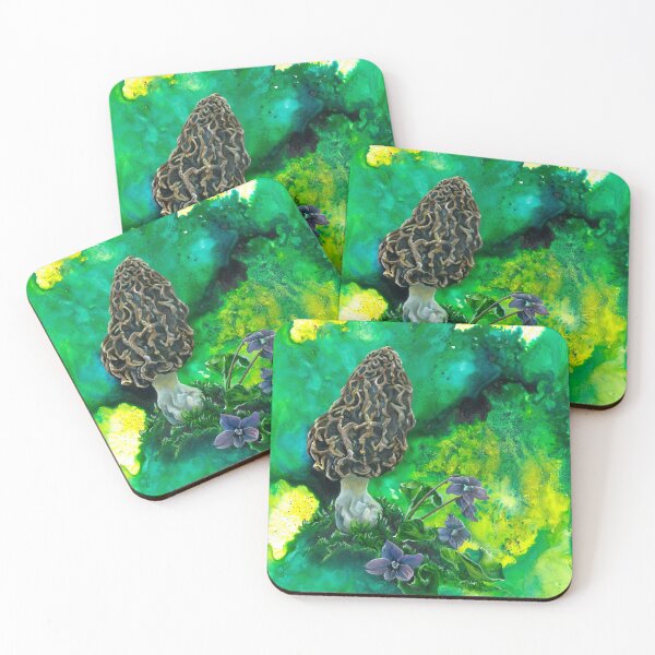 Item preview, Morel Mushroom and Voilets designed and sold by ARahe.