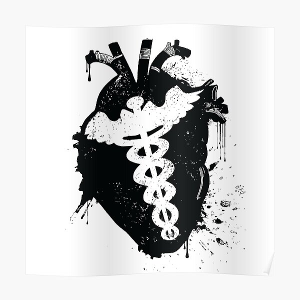 anatomical caduceus Poster