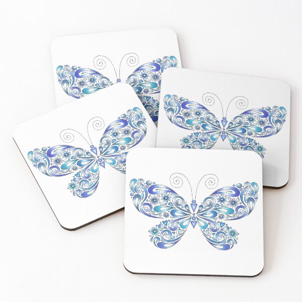 Item preview, Butterfly Blues designed and sold by Tabby's Tangled Art.