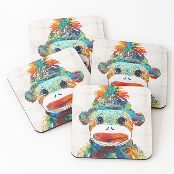 Item preview, Sock Monkey Art - Your New Best Friend - By Sharon Cummings designed and sold by Sharon Cummings Art.