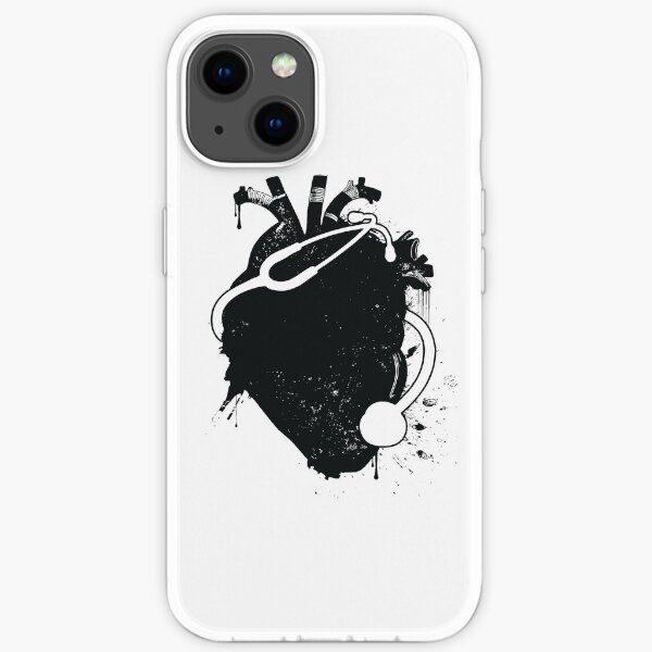 anatomical stethoscope iPhone Soft Case