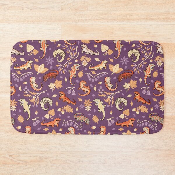 Item preview, Autumn geckos in purple designed and sold by Colordrilos.