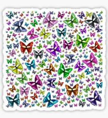 Rainbow butterflies 2 Sticker