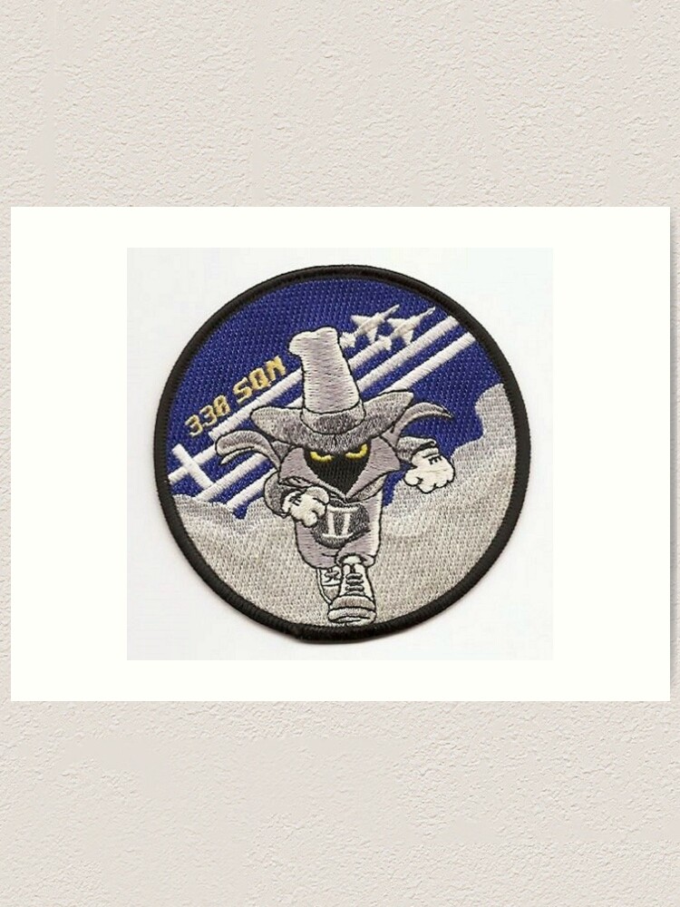 F-4 Phantom Spooky Phantom II 338 Squadron Patch Sticker Art Print