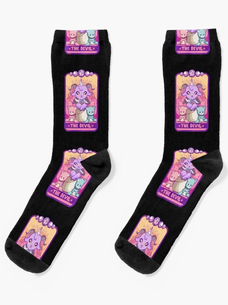 Baphomet socks cute satan knitted socks