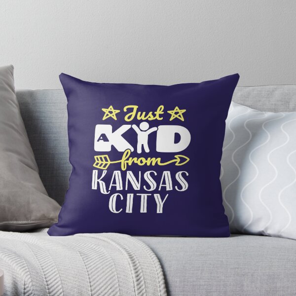 Just a Kid from Kansas City Throw Pillow