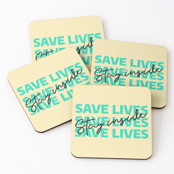 Item preview, Save lives, stay inside  designed and sold by piastrelli.