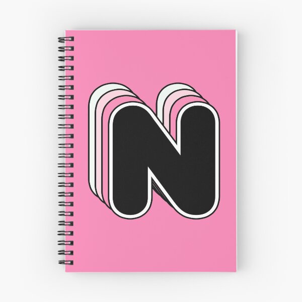 Item preview, N letter, retro, alphabet designed and sold by OkihanaShop.