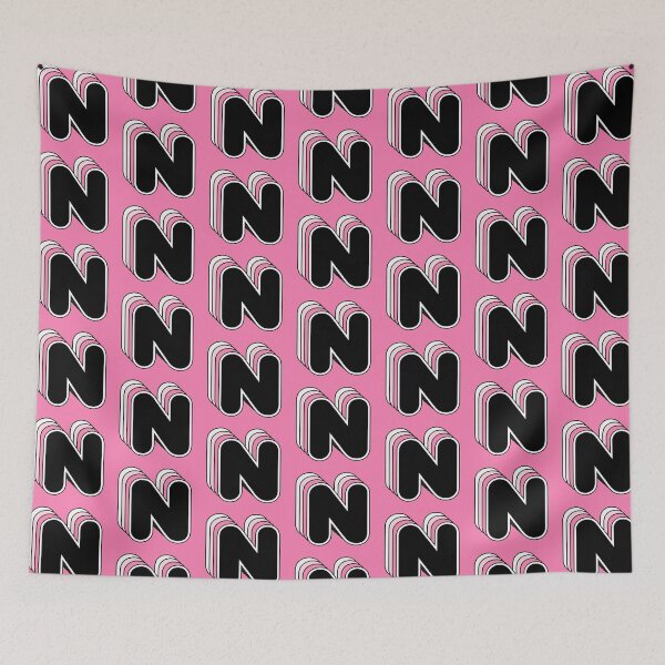 Item preview, N letter, retro, alphabet designed and sold by OkihanaShop.