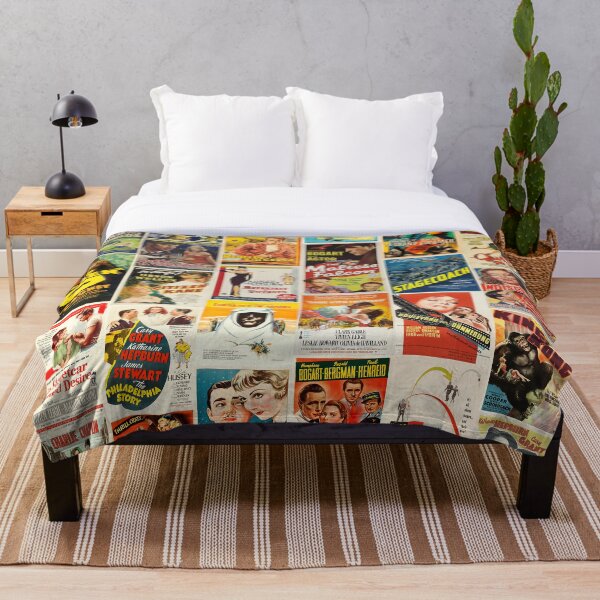 "Classic Movie Poster Collage" Throw Blanket for Sale by artboy213