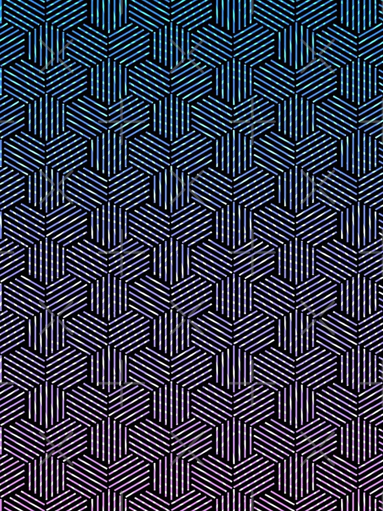 Thumbnail 4 of 4, iPhone Case, Hexagon Rotation Pattern designed and sold by Sitchko.