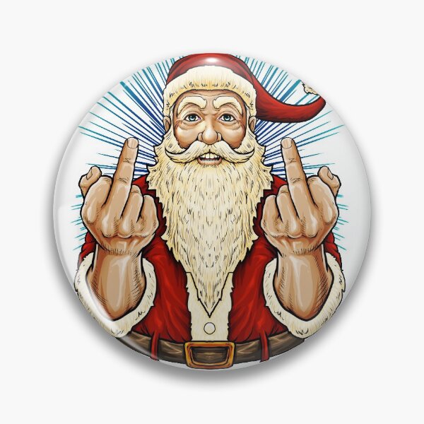 Item preview, Santa Middle Finger Flip Off | St. Nick Christmas Profanity T-Shirt designed and sold by JakesRWild.
