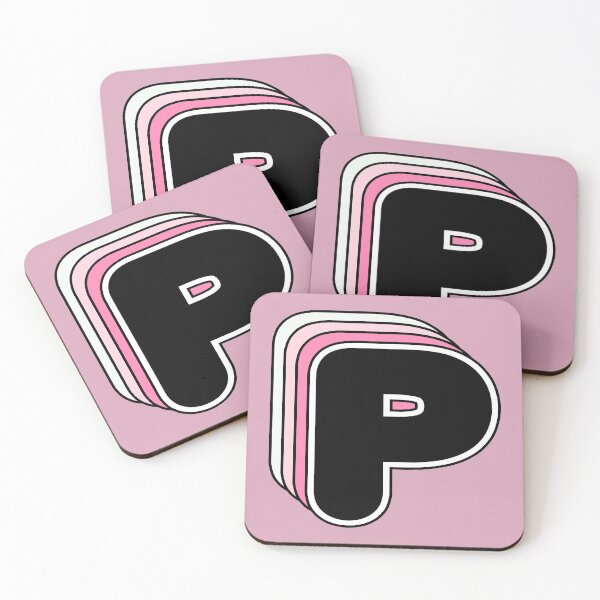 Item preview, P letter, retro, alphabet designed and sold by OkihanaShop.