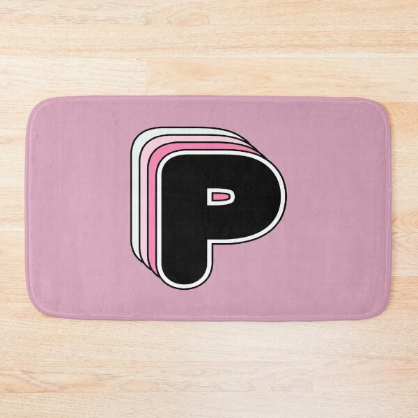 Item preview, P letter, retro, alphabet designed and sold by OkihanaShop.