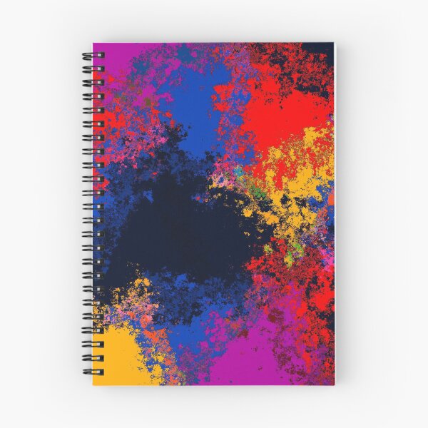 Item preview, Colorful Paint Splatter Red Blue Yellow Black Pattern designed and sold by RootSquare.