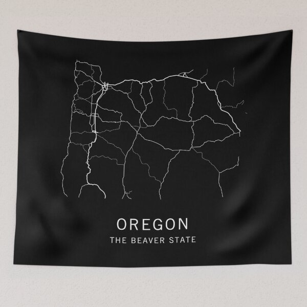 Item preview, Oregon State Road Map designed and sold by clarkstpress.