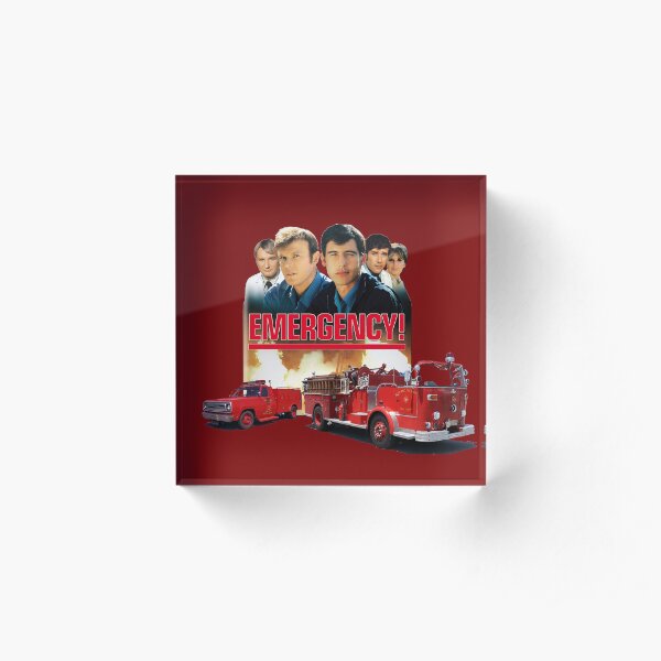 Retro Vintage 70s Medical Drama EMERGENCY! Tribute Acrylic Block