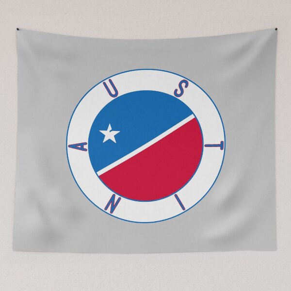 Artikelvorschau, Austin Flag Aufkleber entworfen und verkauft von Decal Mania.