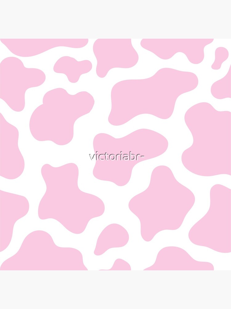 Cute Pink Cow Print Wallpaper by Aesthetic Wall Decor by SB Designs