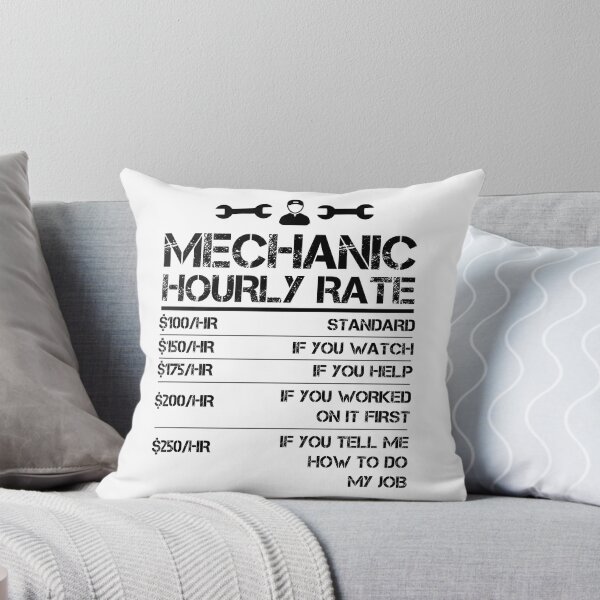Item preview, Mechanic Hourly Rate Funny Gift Shirt Labor Rates designed and sold by Orange Pieces.