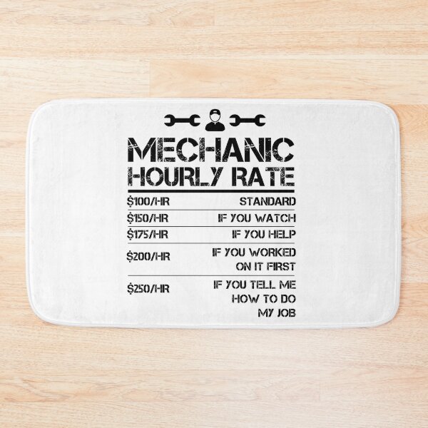 Item preview, Mechanic Hourly Rate Funny Gift Shirt Labor Rates designed and sold by Orange Pieces.