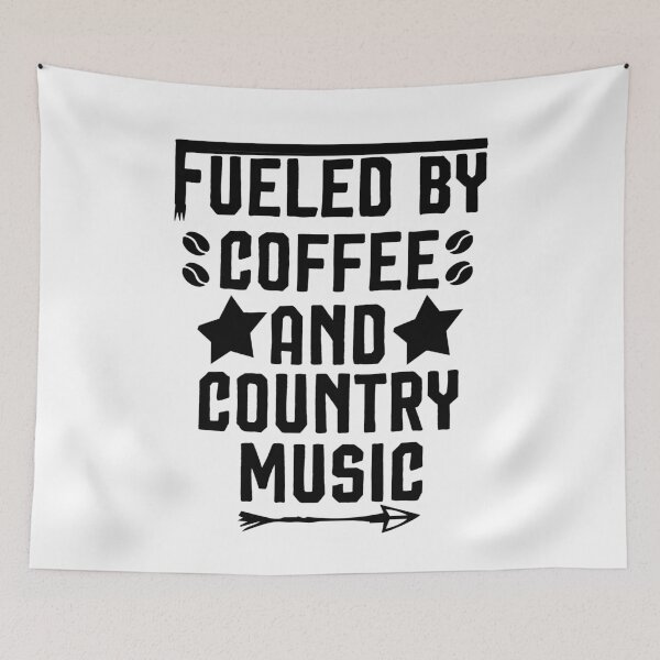 Item preview, Fueled By Coffee And Country Music Shirt, Country Shirt, Coffee Shirt, Music Tee, Shirts For Women, Mom Life designed and sold by Noussairox.