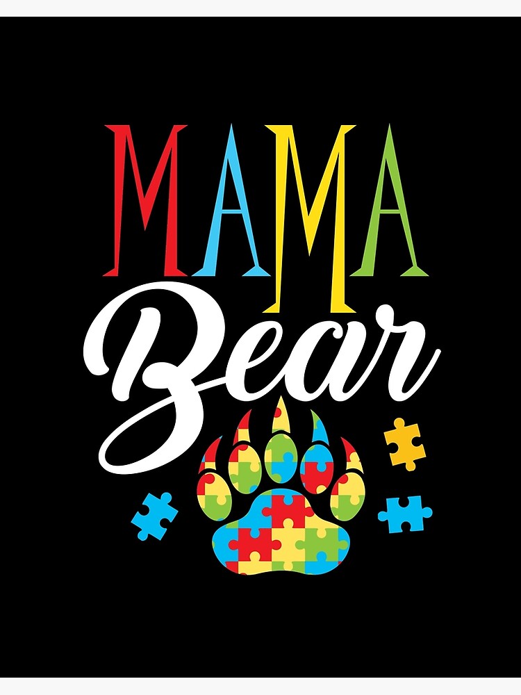 Mama Bear Head – PinkyPrintsCo