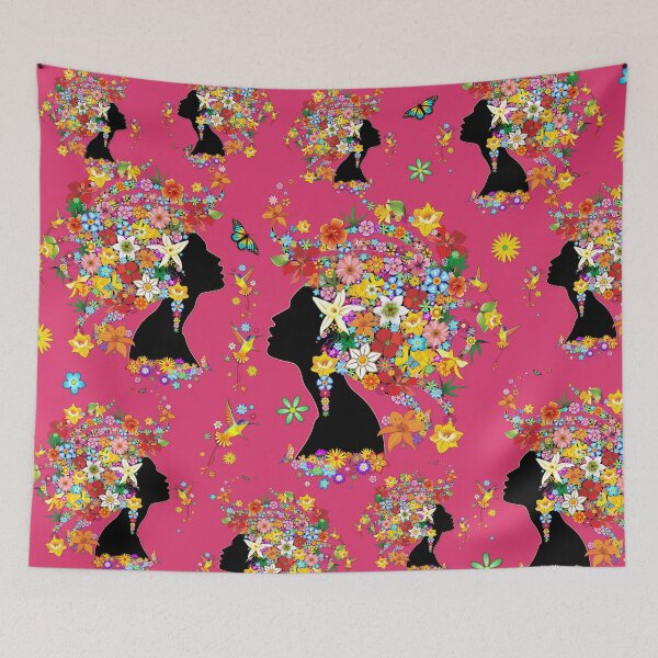 Item preview, Hummingbird Kiss on Floral Girl  designed and sold by BluedarkArt.
