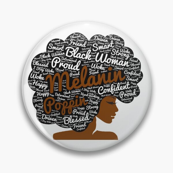 Item preview, Melanin Poppin Natural Hair Afro Art Black Woman designed and sold by blackartmatters.