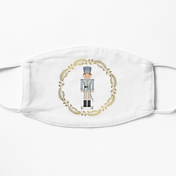 The Nutcracker Christmas Special - Toy Soldier Nutcracker in Golden Christmas Wreath Flat Mask
