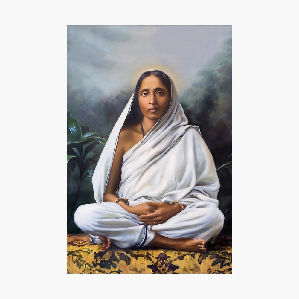 Sri Sarada Devi, Wife Of Ramakrishna. Yoga Studio & Meditation Space Art By Hearts For Love Sri Sarada Devi, Wife Of Ramakrishna. Yoga Studio & Meditation Space Art By Hearts For Love