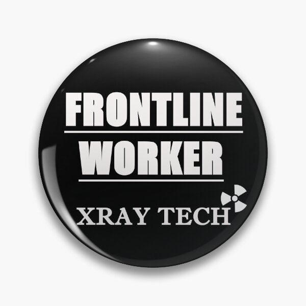Artikelvorschau, FRONTLINE WORKER XRAY TECH (weiße Schrift) entworfen und verkauft von HumerusHumor.