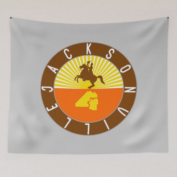 Item preview, Jacksonville Flag Decal designed and sold by Decal Mania.