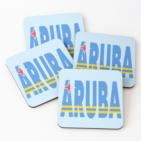 Item preview, Aruba - Flag overlay on ARUBA designed and sold by Jocelyn Sperduto Art.