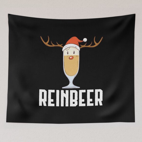 Item preview, Reinbeer Santa Reindeer Beer Christmas Pun Gift designed and sold by haselshirt.