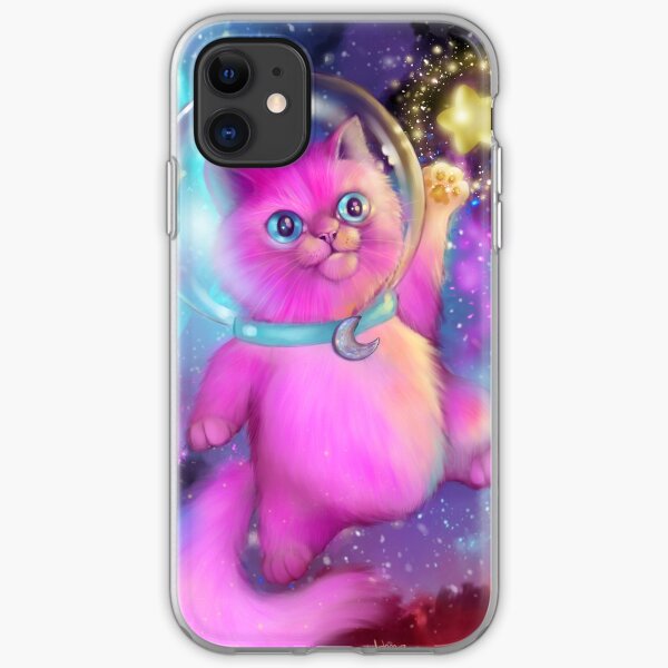 Cat-ra-naut iPhone Soft Case