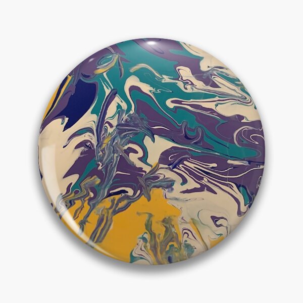 Item preview, Purple and Yellow Marbleized Circle designed and sold by Cmrowe.