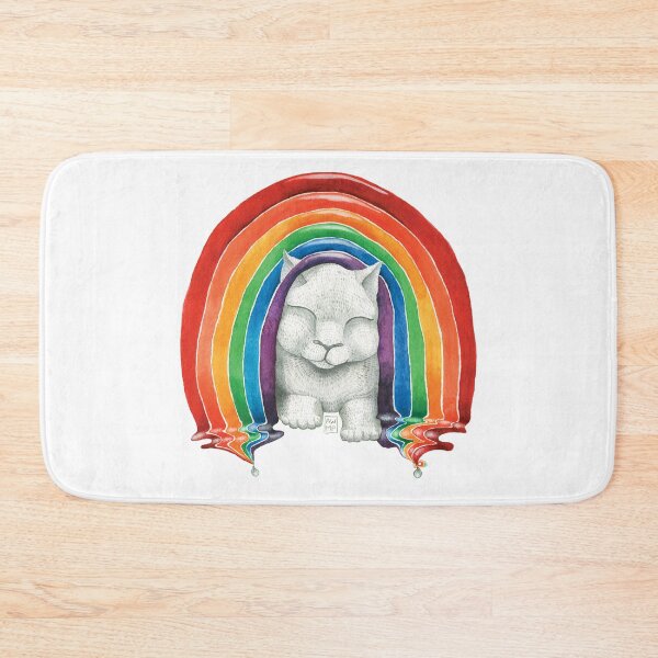 Item preview, Puffy Cloud & Rainbow Cat designed and sold by Anne Pennypacker.