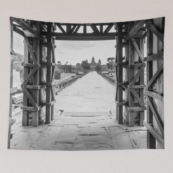 Item preview, Boring black and white Angkor Wat designed and sold by RezieMart.